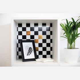 Resim D-C Fix 45x200 cm Yapışkanlı Folyo Beyaz-Siyah 
