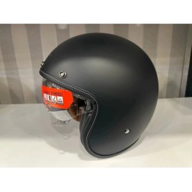 Resim mt Helmets Kask mt Lemans 2 Sv Mat Siyah Şeffaf Vizörlü 