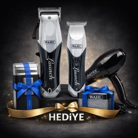 Resim Wahl Launch Combo Yeni Nesil Tıraş Makinesi Set Fön ve Shaver Hediyeli 