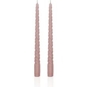 Resim Burgu Şamdan Mumu 2li Set Rose 29 Cm The Mia