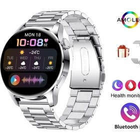 Resim DURKHEİM Akıllı Saat Spor Yuvarlak Kasa Siyah Mat Smart Watch Apple Ve Android Uyumlu 