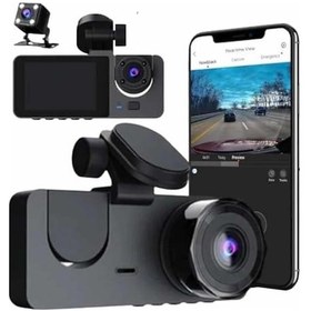 Resim Gld-spt- 3 Kameralı 2 İnç 1080p Araç İçi Kamera Sürüş Kamerası Carplay 