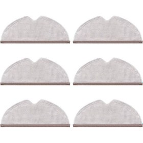 Resim srfn ticaret Roborock Q7 Max+ Uyumlu 2li Tam Yüzey Mop Bezi - 6 Adet 