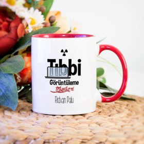 Resim KAYAMU Kişiye Özel Tıbbi Görüntüleme Teknikeri Kupa Bardak - Kırmızı TYC00504479104 