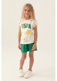 Resim U.S. Polo Assn. U.s. Polo Assn Kız Çocuk Krem Şort Takım Us1843-c-v2 KREM 
