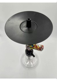 Resim Silah Desenli Orta Boy Nargile Seti 