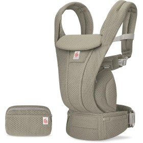 Resim Ergobaby Omni Deluxe Mesh Soft Olive , 4 Farklı Taşıma Pozisyonlu Ergonomik Kanguru, 0-4 Yaş 
