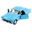 Resim Die Cast 1:32 Klasik Çek Bırak Araba Mavi 