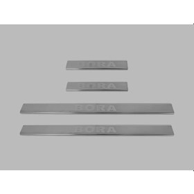 Resim As Aktif Volkswagen Bora Sd Kapı Eşiği 4 Parça 1998-2004 Krom Paslanmaz Çelik 