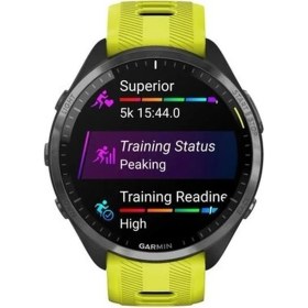 Resim Garmin Forerunner 965 - Karbon Gri Dlc Titanyum Sarı | Siyah Akıllı Saat 