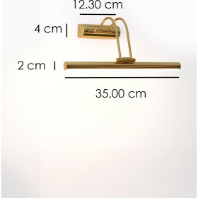 Resim Pilli Gold Gün Işığı ve Beyaz Işık Duvar Apliği Banyo Aydınlatma Ayna Üstü LED Tablo Aplik A+ Loş Işık 3000K,6500K 