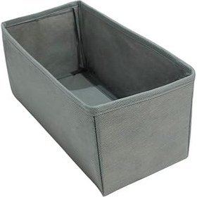 Resim Gri Çekmece İçi Düzenleyici Organizer - Çok Amaçlı Dolap İçi Kutu (28 * 13 * 13) 