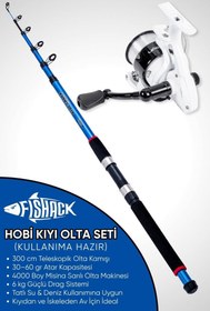 Resim Hobi Kıyı Olta Takımı - 270cm 30-60gr Kamış + 3000'lik Olta Makinesi (LX4+BL300) 