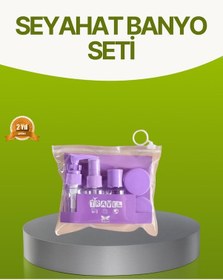 Resim Seyahat Banyo Seti 5 Parça Şeffaf Tma Çantalı Semeglbl - 86 30 Ml 