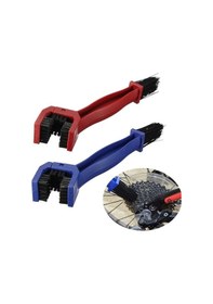 Resim Plastik Zincir Temizleme Fırçası Kırmızı Ve Mavi Renkte 001 