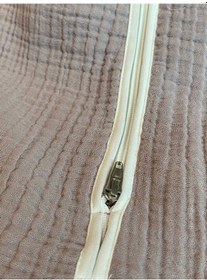 Resim Yorni Lila Yazlık Ve Mevsimlik 4 Kat Müslin Torba Uyku Tulumu Lila 