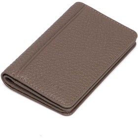 Resim Bej Deri Unisex Kredi Kartlık - S1KK00001601-B73 