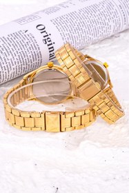 Resim Saattino Sevgili Saati Bay Çift Kol Saatleri Gold Renk Sevgililer Günü Hediyesi ST-304253 