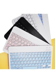 Resim VOOKA Bluetooth Kablosuz Klavye Ve Mouse Seti Kablosuz Klavye Renkli 150h Şarjlı 