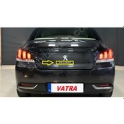 Resim 508 1.6 E-hdi Allure 2011-2015 Uyumlu Peugeot Krom Bagaj Yazısı Ve Aslan Arması 3m 3d Abs 