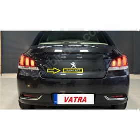 Resim 508 1.6 E-hdi Allure 2011-2015 Uyumlu Peugeot Krom Bagaj Yazısı Ve Aslan Arması 3m 3d Abs 