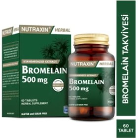 Resim Std Nutraxin Bromelain 500 Mg 60 Tablet Gıda Takviyesi Teklidir 