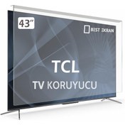 Resim TCL Uyumlu 43" inç 109 Ekran Tv Ekran Koruyucu Paneli 