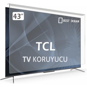 Resim TCL Uyumlu 43" inç 109 Ekran Tv Ekran Koruyucu Paneli 
