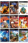 Resim Tigdes Playstatıon 2 - Dısney Çocuk Oyunları 9 Oyunluk Set - Sadece Çipli Cihazlar Için! 