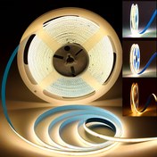 Resim Çok Yönlü 3 Renkli COB LED Şerit Işıklar - DC12V, 2 Pinli Bağlantı ile Kolay Kurulum, Yatak Odası, Oturma Odası ve Tatil Dekoru için Mükemmel 
