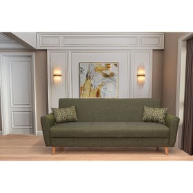 Resim EVDEKİMODA KLAS ÜÇLÜ YEŞİL KOLTUK 