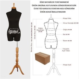 Resim Videolu Ürün-Pantolon Giyebilen 36 Beden Süngerli Terzi Mankeni 527200818 