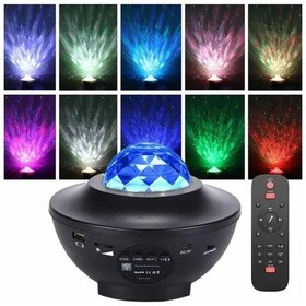 Resim Dönen Işıklı Disko Topu Projektör Müzik Çalarlı Disco Speaker Renkli 