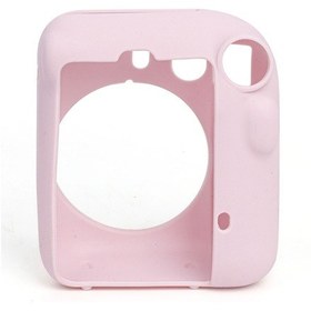 Resim Instax Mini 12 Makine Uyumlu Pembe Koruyucu Silikon Kılıf 