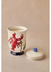 Resim Karaca Atlantis Istakoz Desenli Saklama Kabı 1240 Ml Çok Renkli 