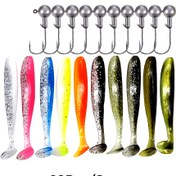 Resim 20 adet Kurşunlu Başlıklı Balık Yemi Seti - Gerçekçi Balık Yemleri ve Kalem Yemleri, Tatlı ve Tuzlu Suyun Her Türlüsünde Balıkçılık İçin Uygun 