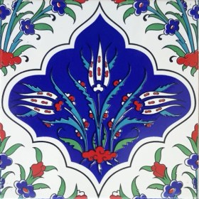 Resim Can Seramik 20*20 Cm Cç45 Kütahya Çini Karo 5' Li 1 Paket 