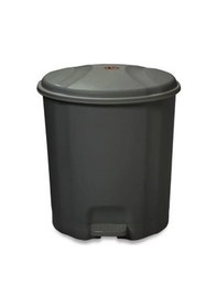 Resim Motek Elit Pedallı Plastik Çöp Kovası İç Kovalıı 22 Lt Antrasit S 