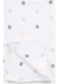 Resim Boumini Penye Battaniye Çift Katlı Doğal Pamuk Renkli Puantiyeli - Renkli Çok Renkli 