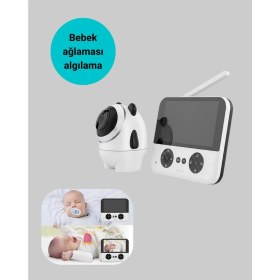 Resim Zero Land Muratech 720P Bebek Kamerası Uzaktan Kontrollü Gece Görüşlü Monitör 