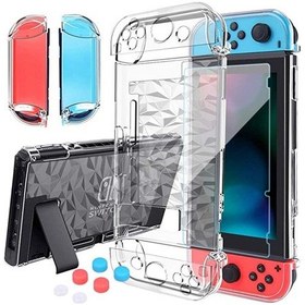Resim Mufunye Nintendo Switch Tam Koruma Seti: Konsol, Joy-con Ve Ekran Koruyucu - Docking Uyumlu, Ultra İnce, Anti-skıd Tasarım 