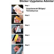 Resim TSC Nazar Sticker Yapıştırma Etiket 15CM ve 6 cm 2 Adet Md2 