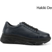Resim Gönderi R Kadın Lacivert Antik Bağcıklı Dolgu Taban Hakiki Deri Sneaker Dyza13424166 Lacivert 