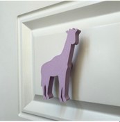 Resim Pomerol Mor Zürafa Dolap Kulpu - Çocuk Odası, Mutfak Ve Banyo İçin Modern, Şık Ve Dayanıklı Mobilya Kulp 
