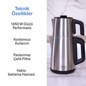 Resim Fakir Chailand Maxi XXL Çay Makinesi Inox 