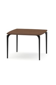 Resim Bürotime Arte Sehpa, Bold Deri, Kare, Taba & Siyah 