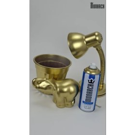 Resim Monarch Altın Yaldız Yeşil Gold Sprey Boya 400 ml 