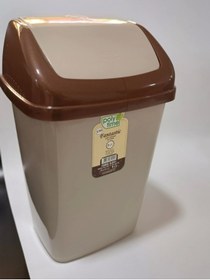 Resim Genel Markalar Fantastik Sallanır Kapak Plastik Banyo Mutfak Çöp Kovası Kutusu / 5 Litre 