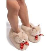 Resim Sisi Kadın Hayvanlı Panduf Bej 36/41 Bej 