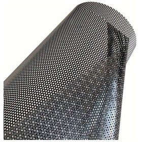 Resim Xuweiwei Siyah Delikli Vinyl Gizlilik Filmi, Kolay Kurulum Araç & Ev Film 17.72x118.11inç 